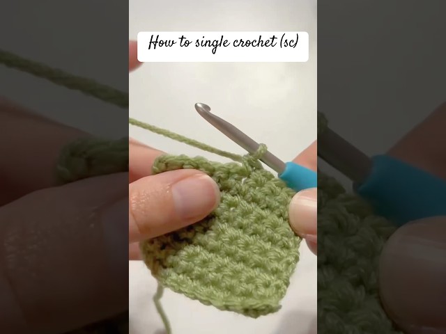 How to make a single crochet (sc) | Easy crochet tutorial for beginners 🧶