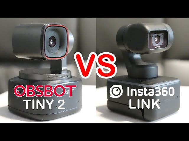 OBSBOT Tiny 2 VS Insta360 Link 4K PTZ Webcam Review w/ Sample Video