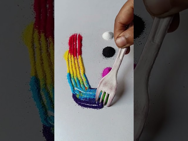 Simple Rangoli, satisfying Rangoli, easy satisfying Rangoli, tricks and tips, ASMR #rangoli