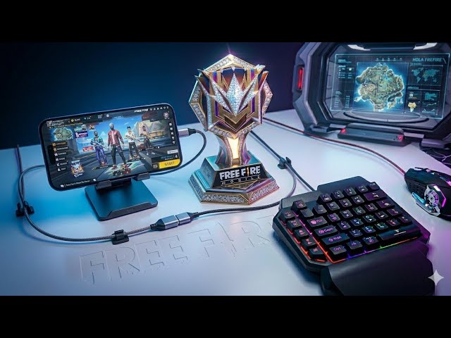 Amazing Mobile Gaming Set-Up For More Headshots 🔥😳| Play Free Free With Keyboard And Mouse On Mobile