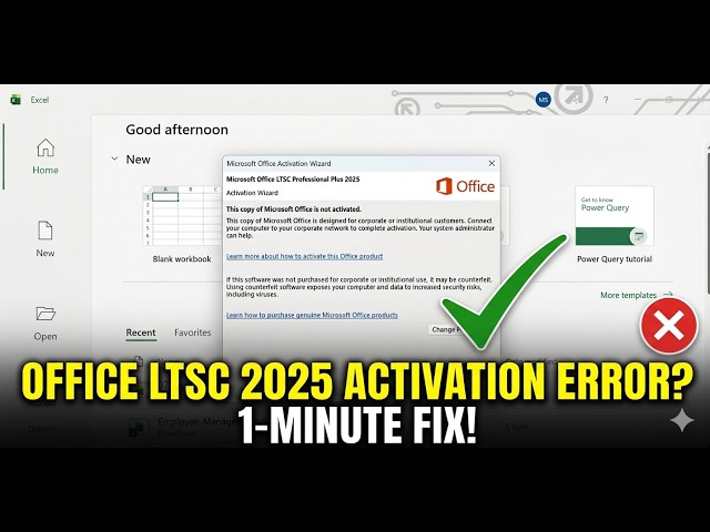 This copy of Microsoft Office is not activated-How to Fix