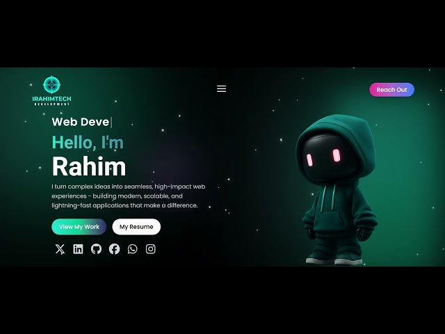 My Personal Portfolio Website Showcase | Full-Stack Web Developer Portfolio 💻