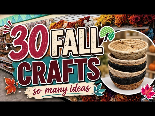 🍁 30 Fall Dollar Tree DIYs You’ll Want to Make This Season