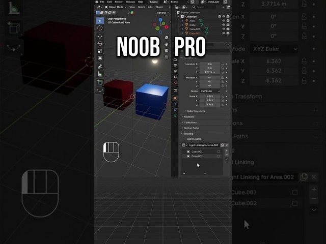 Noob vs PRO: Light Linking in Blender