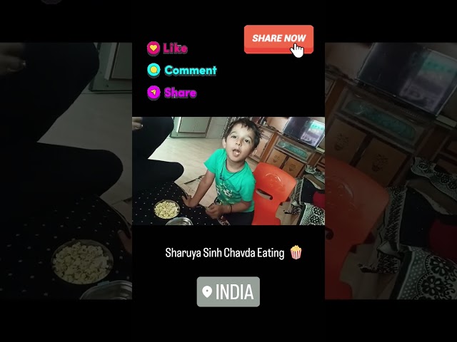 Sharuya Sinh Chavda’s Popcorn Time! 🍿 | Fun Snack Moments
