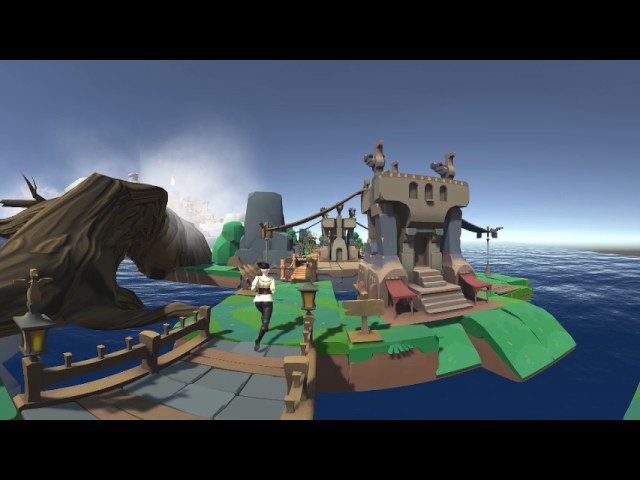 The Captain's Escape ( Daz3D + Unity3D ) 3D - 360 video