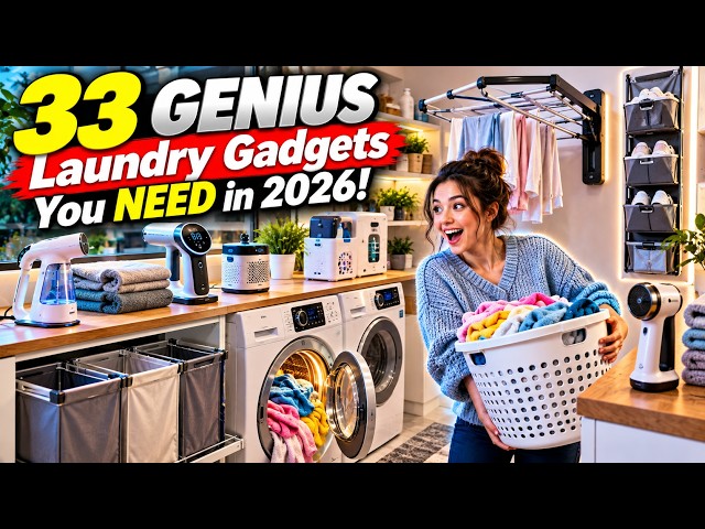 33 GENIUS Laundry Gadgets You NEED in 2026!