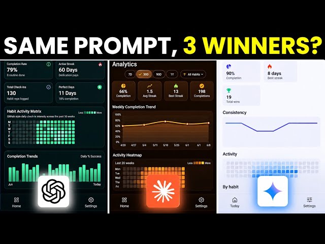 Gemini vs Claude vs ChatGPT: Same Prompt, Same App