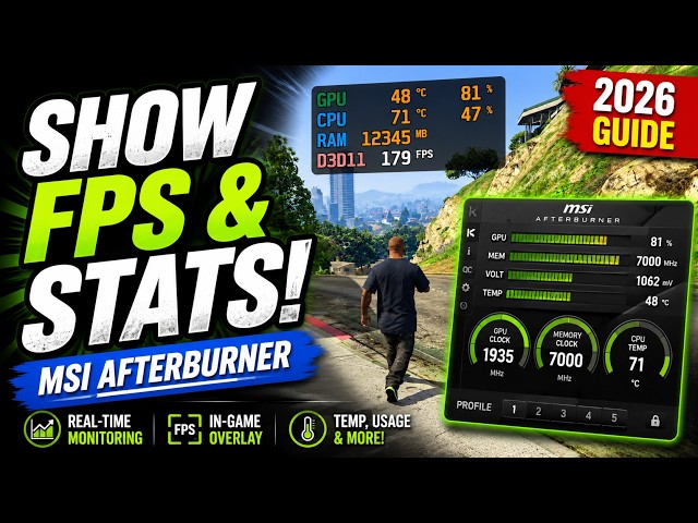 MSI Afterburner Setup 2026: Show FPS & PC Stats On-Screen (Full Guide)