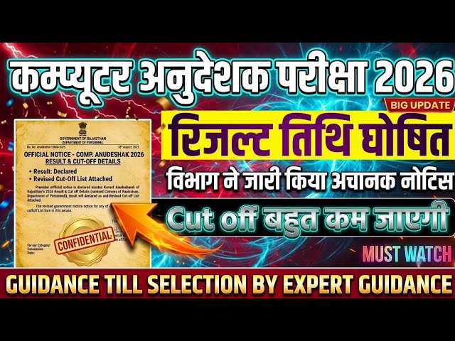 Computer Instructor Cut Off 2026 | What score is needed for Selection? | Computer Instructor Resu...
