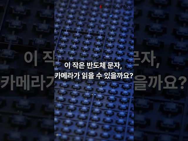 이 작은 반도체 문자, 카메라가 읽을 수 있을까요? | OCR 검사