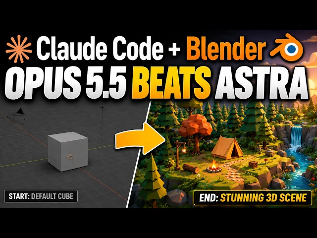 Claude OPUS 5.5 beats GPT 6 Astra in blender ?