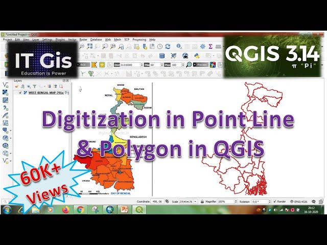 Digitization in QGIS || Digitization in point, line and Polygon in QGIS || IT GIS || QGIS