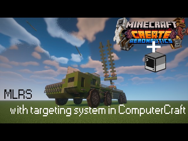 MLRS with targeting system | Create: Aeronautics | ComputerCraft | Showcase
