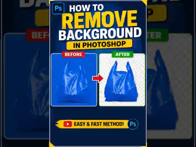 How to Remove Any Background in Photoshop | Step-by-Step Tutorial (2026)..#remove #photoshop