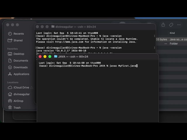 Running Java Code in Terminal