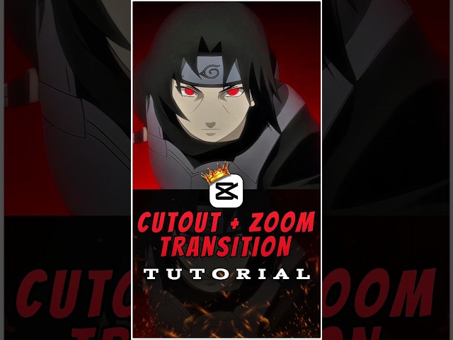Cutout + Zoom Transition Tutorial 💀🔥 | Capcut Tutorial | #capcut #capcuttutorial #animeedit