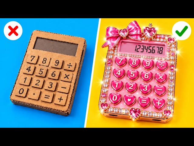 Luxury Student vs. Basic Student 💻👀 Who Has the Best DIY Gadgets? by 123 GO! Galaxy