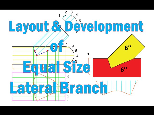 Layout and Development of Equal Size Lateral(45 degree) Branch