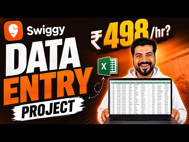 Excel Data Entry work Rs. 498 per hour ❓ (Second Salary)
