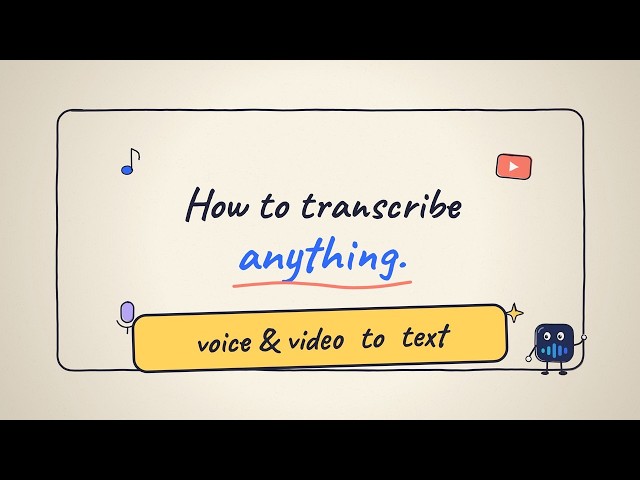 How to Transcribe Video to Text & Voice Recording to Transcript (AI)