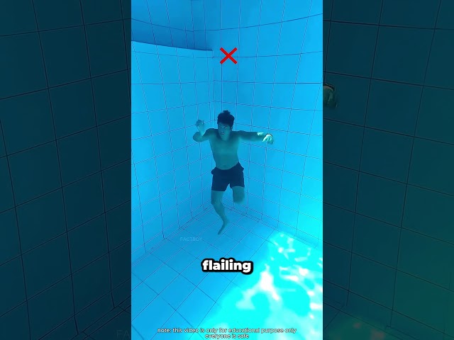How to Save Yourself When You Can't Swim #shorts #tutorial