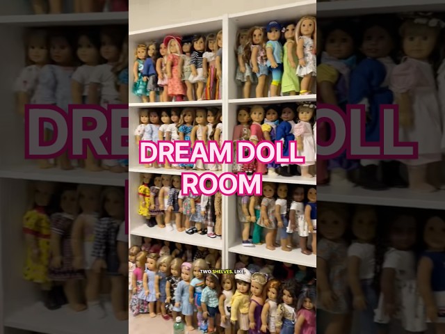 Building my DREAM doll room 🎀✨🫶 #dolls #roomtour #americangirl #dollcollector #shorts #agdolls