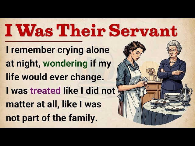 Learn English Through Story 🔥 I Was Their Servant   Level 3 Listening Practice    Graded Reader �
