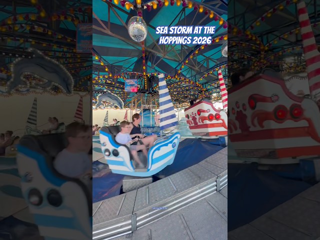 One of the UKs MOST POPULAR Family Rides, it’s the Sea Storm 🌊⛵️ #funfair #seastorm #shorts