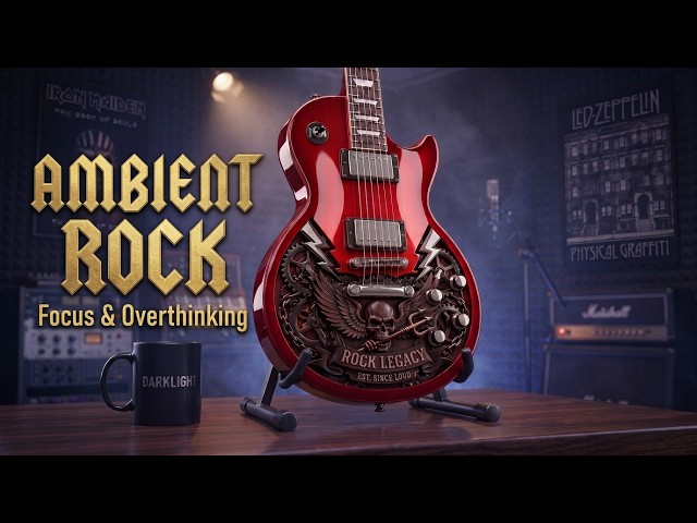 Ambient Rock Instrumental | Atmospheric Guitar for Focus & Overthinking