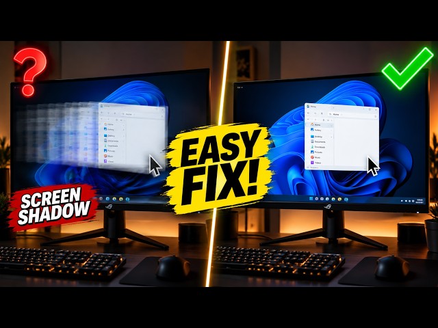 How to Fix Computer Screen Shadow Problem & Ghosting on a Windows PC or Laptop (Step-by-Step)