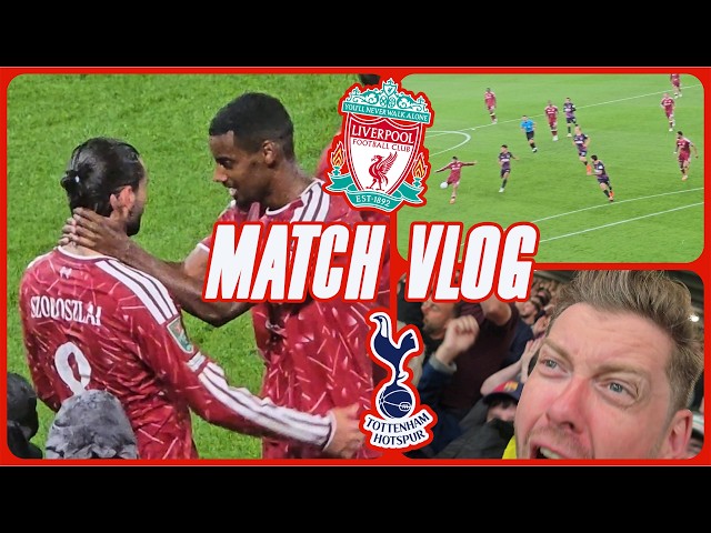 SZOBOSZLAI SCORES A STUNNING GOAL!!! LIVERPOOL 3-1 TOTTENHAM | MATCH VLOG