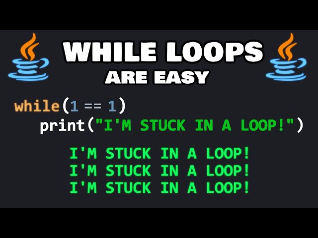 Learn Java while loops in 12 minutes! ♾️