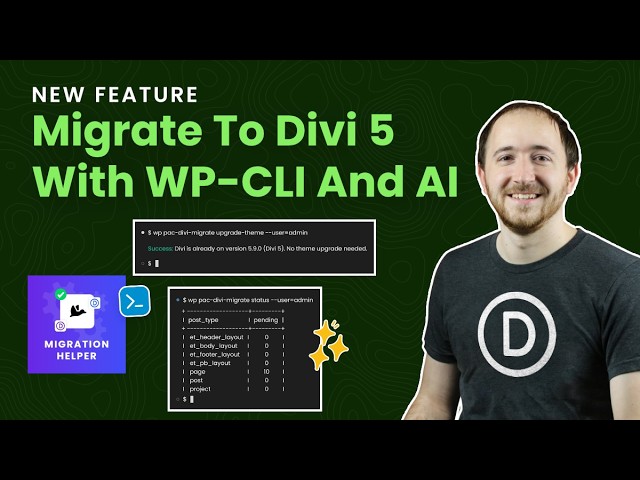 Introducing WP-CLI And AI Support In The FREE Divi Migration Helper Plugin