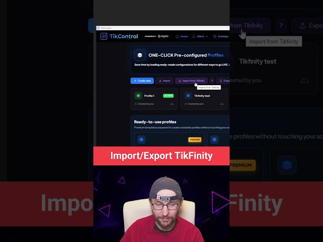 How To Import Or Export Your TikFinity Setup Or Settings