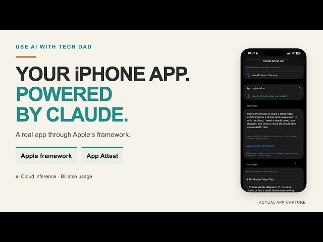 Claude in Your iPhone App: Apple's Framework + App Attest