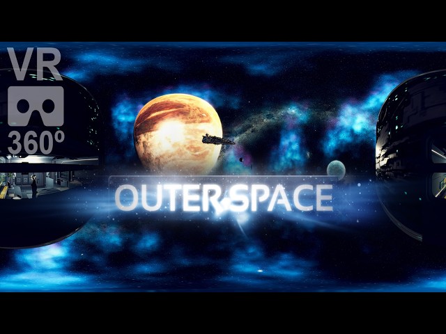 Outer Space VR 360° 4K — Deep Space Journey | Relaxing Cosmic Ambient Music