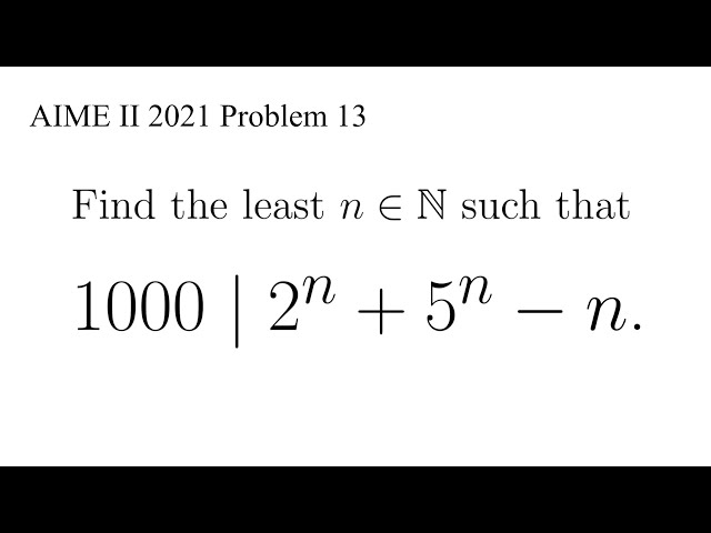 Choose a Smaller Divisor | AIME 2021 II Problem 13