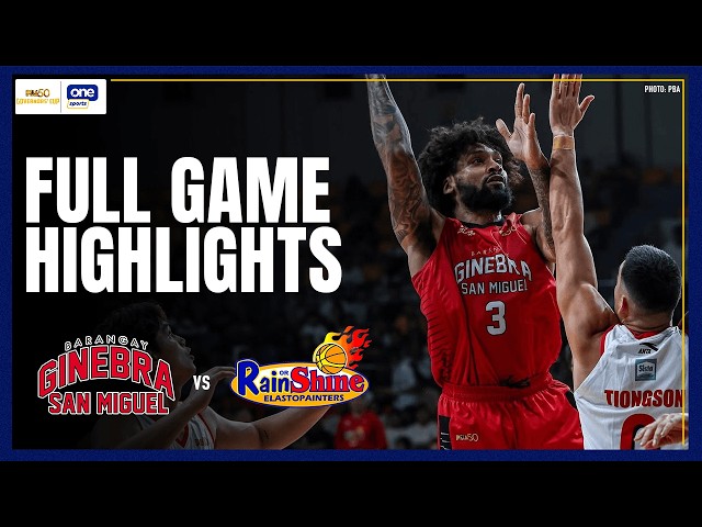 BRGY. GINEBRA vs RAIN OR SHINE | FULL GAME HIGHLIGHTS | PBA SEASON 50 GOVERNORS' CUP | OCT 9, 2026