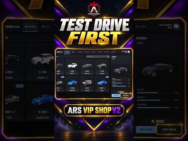 FiveM Vehicle Shop Script I Premium Car Test Drive System For GTARP #fivem #gtarp #fivemscripts
