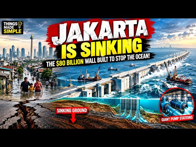 Jakarta Is Sinking — The $80 Billion Wall Built to Stop the Ocean! 🌊🏗️
