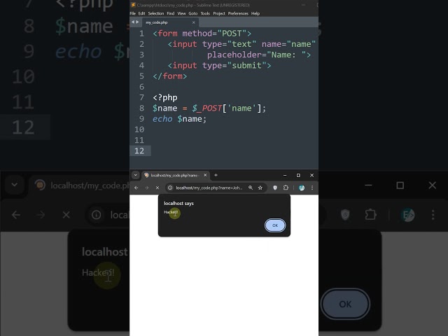 How to Secure PHP Forms | Prevent XSS Attacks #phpdeveloper  #php  #coding  #programming