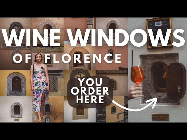 FLORENCE WINE WINDOWS (self-guided tour + history)