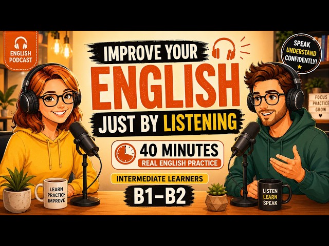 Improve Your English Just by Listening | 40 Minutes of Real English Listening Practice(B1–B2)