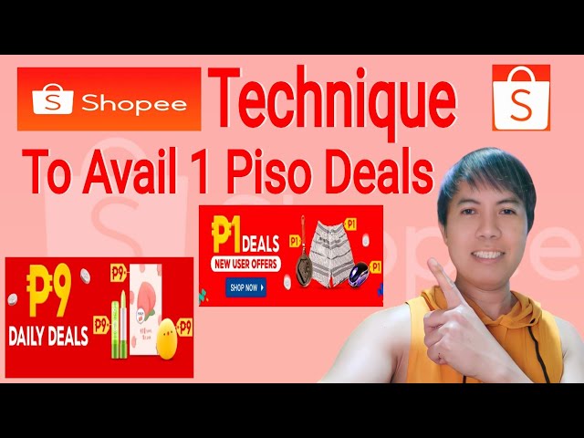 How To Avail 1 Piso Deals By Using Shopee Technique | Shopee New User