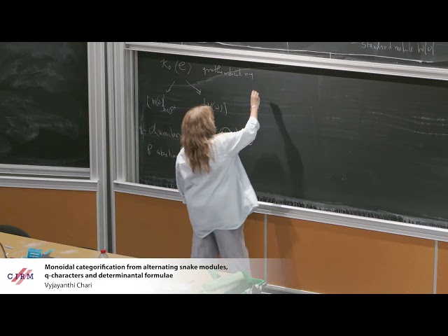 Vyjayanthi Chari: Monoidal categorification from alternating snake modules, q-characters and...