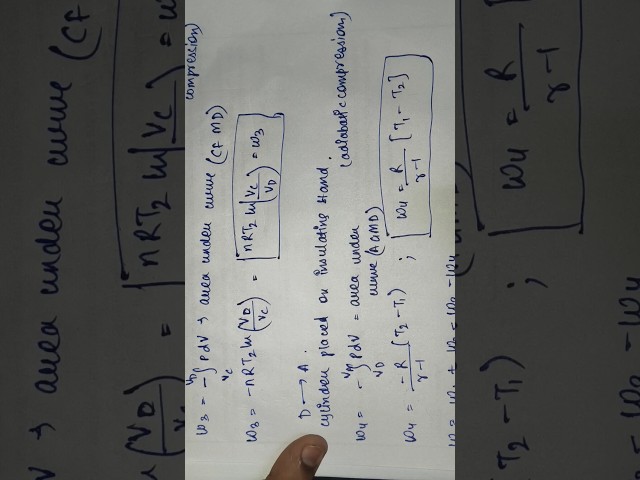 carnot cycle efficiency derivation
