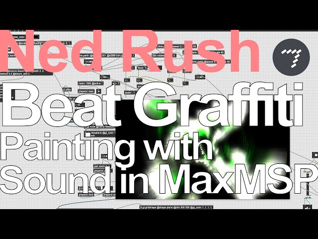 Max Jitter Tutorial - Beat Graffiti (Painting with Sound in MaxMSPJitter) = Ned Rush