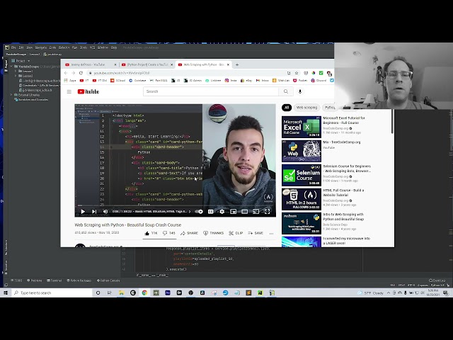 Portfolio Projects: YouTube Web Scraping in Python