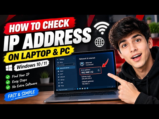 How to Check IP Address on Laptop & PC (Windows 10/11) | Find Your IP Address